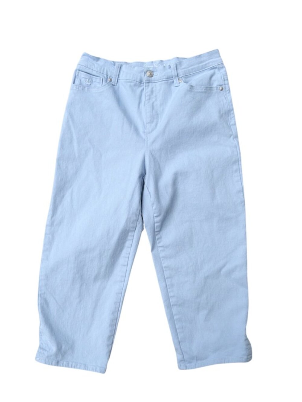 Gloria Vanderbilt Amanda Capri Pants Women’s Size 6 Stretch Slimming Blue